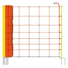 Filet de clôture électrique de VOSS.farming, 50 m, filet pour ovins, 90 cm, 2 pointes, orange