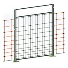 Portillon pour filets de clôture électrique, électrifiable, kit complet, 125 cm
