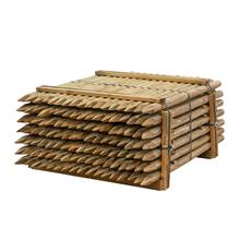 119 x piquet en bois rond de VOSS.farming, piquet de clôture en bois, traitement autoclave, classe d´utilisation 4, 175cm x 60mm