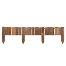 Bordure de jardin en bois 110 x 15cm, Rollborder, clôture à planter, bordure de parterre, marron