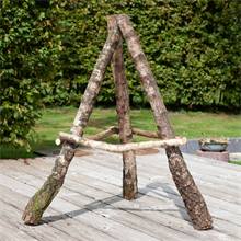 Pied support de maison pour oiseaux, en bois de bouleau, très robuste, hauteur 110 cm