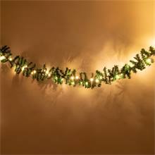 Guirlande de Noël avec minuterie, 5 m, 80 LED lumière blanche chaude