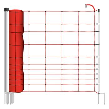 Filet de clôture électrique de VOSS.farming, 50 m, 145 cm, 2 pointes