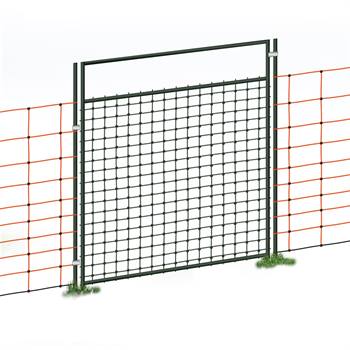 Portillon pour filets de clôture électrique, électrifiable, kit complet, 105 cm