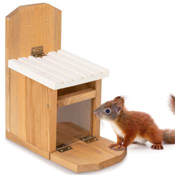 Mangeoire pour écureuils "Hult" VOSS.garden, cabane d"alimentation pour écureuils