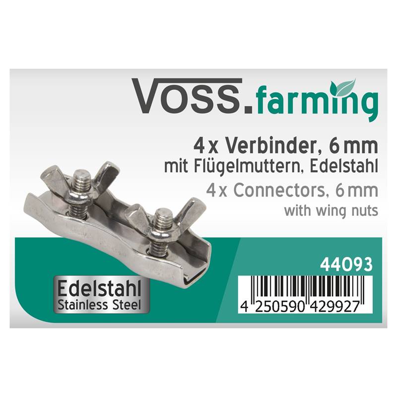 câble de jonction à Visser câble de Connexion 60 cm Voss.farming Connecteur Corde jusquà 6,5 mm 