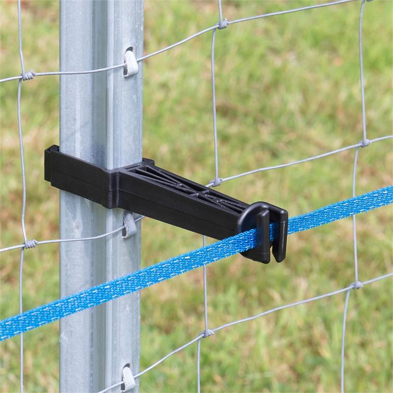 Isolateurs clôture électrique pour piquet fer ovale