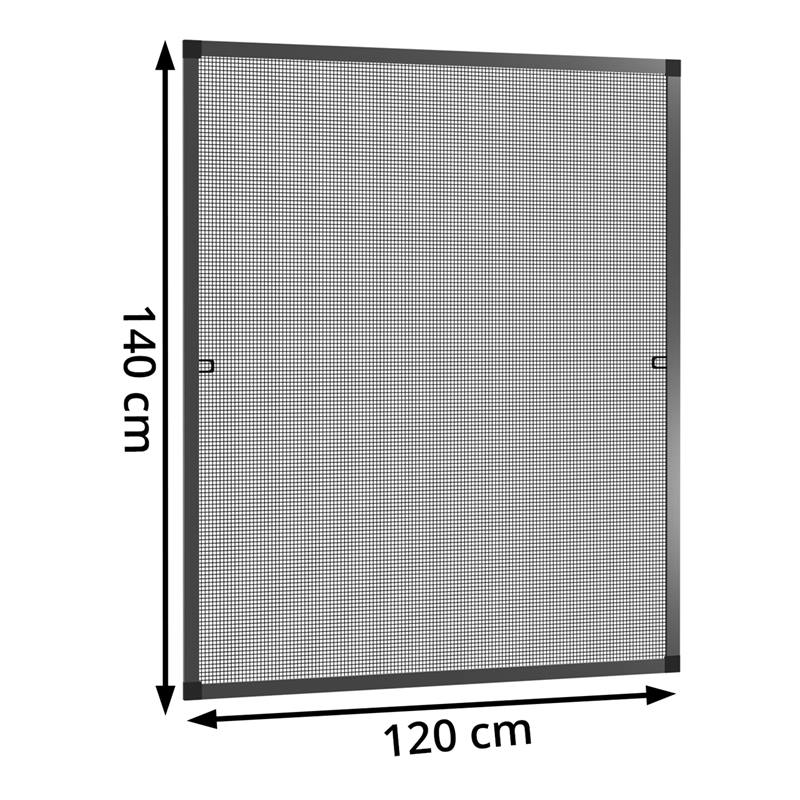 Moustiquaire pour fenêtres à scratch : 120*140 cm - Promodeal