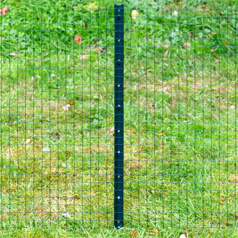 8X Piquets métalliques profilé U, 87 cm, piquets pour Grillage de volière,  Treillis Hexagonal, pour clôture de Jardin, pour Grillage pour Plantes