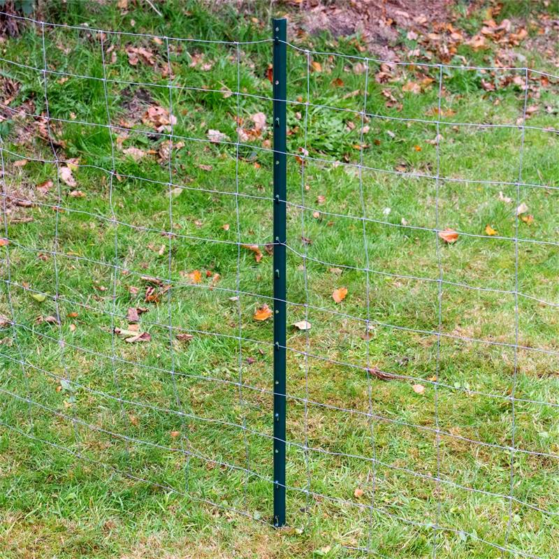 Kit de clôture pour jardin de VOSS.farming: Grillage à volière 10 m x 100  cm + 8x piquets métalliques