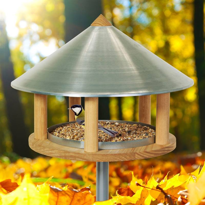 Mangeoire à aliments en bois facile à assembler, cabane à oiseaux durable  pour cour